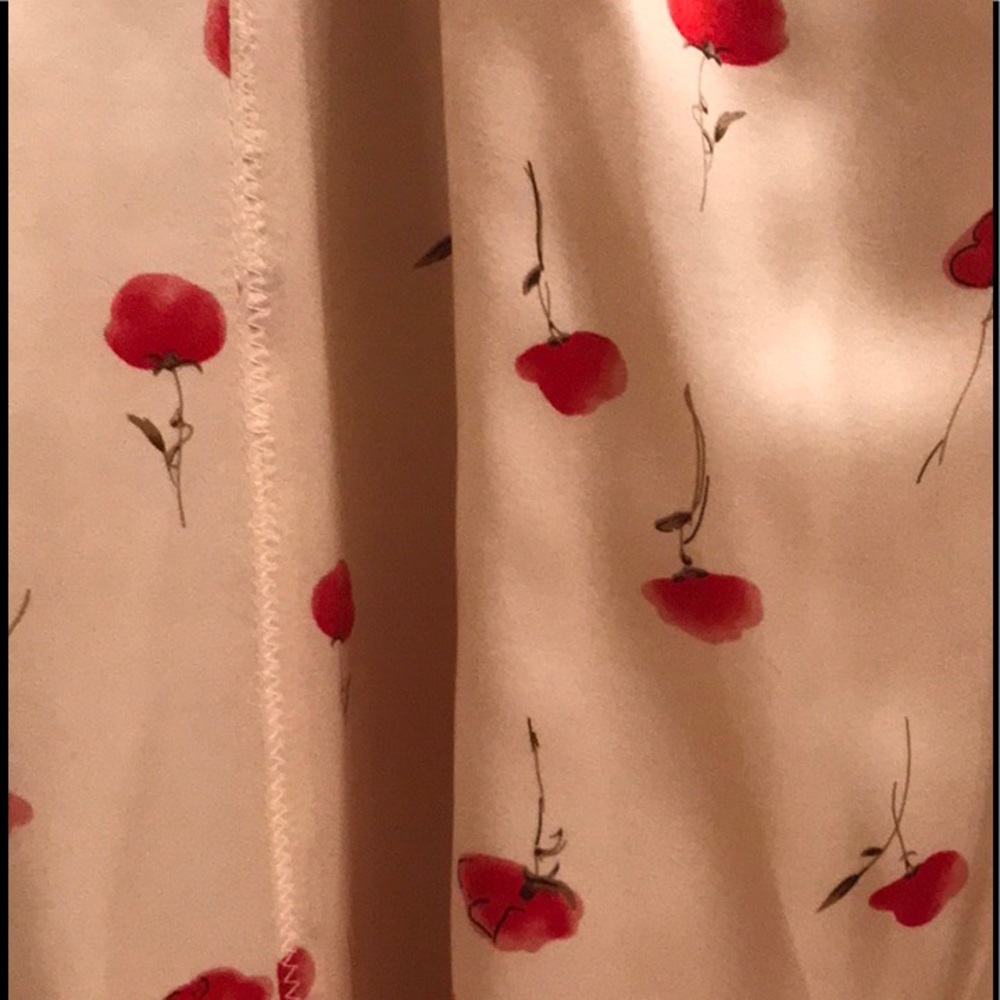 Moda International Vintage Silk Ivory/Floral Dress - Picture 16 of 16